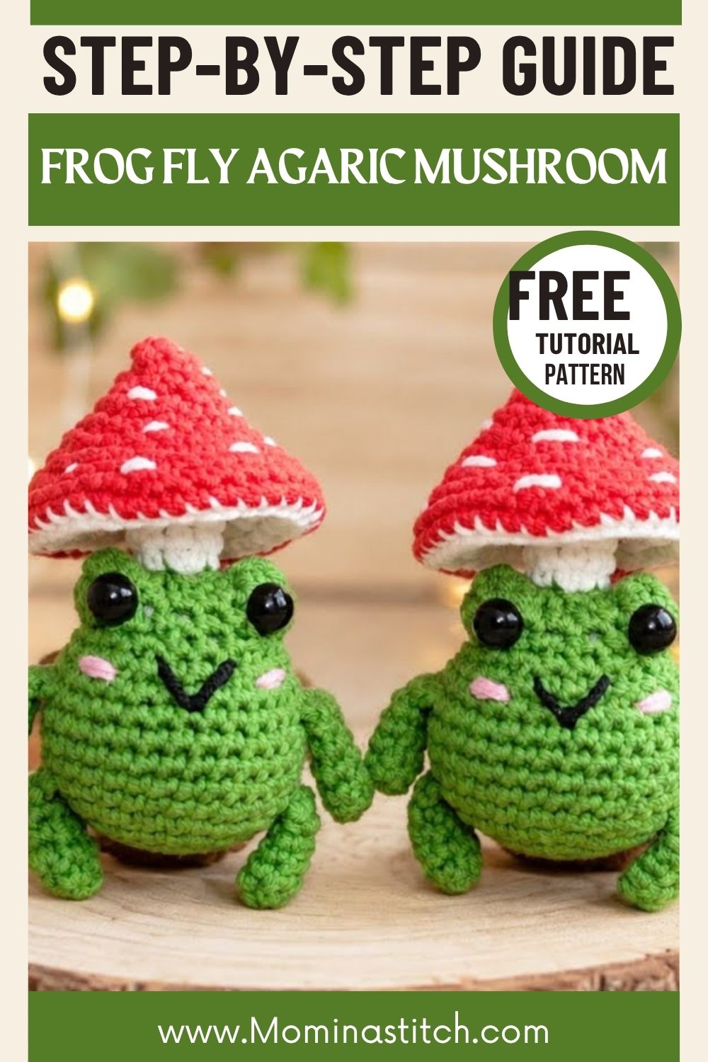 Fun Crochet Frog Fly Agaric Mushroom Amigurumi Pattern