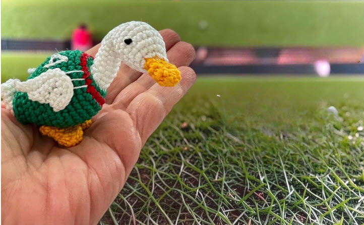 Handmade Crochet Mexican Duck Amigurumi Pattern with vibrant colors (2)