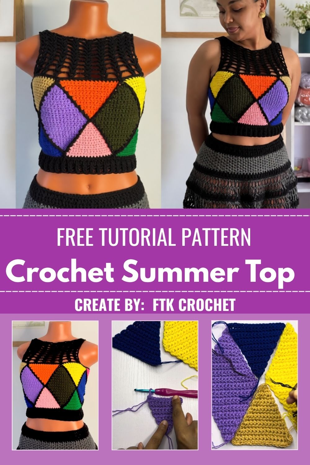 Trendy Crochet Summer Top Pattern for Warm Days